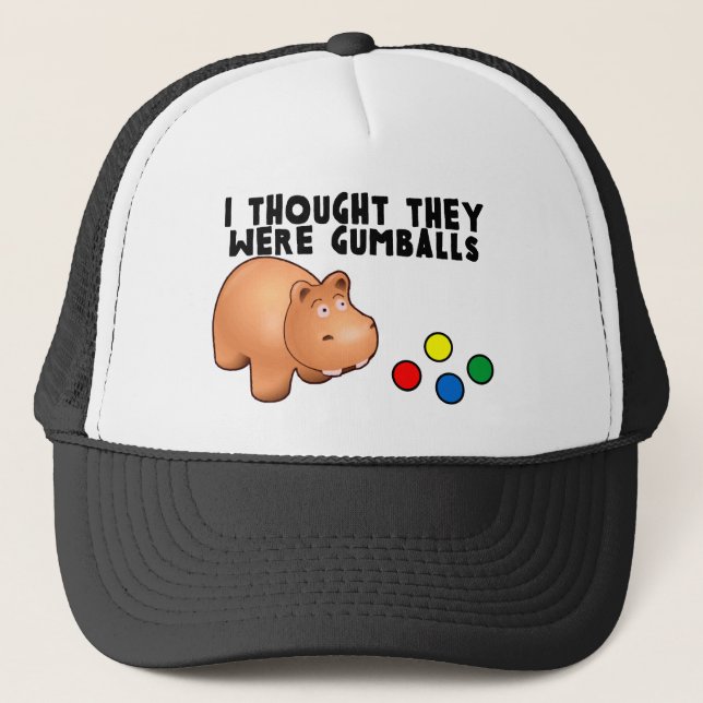 Gorra De Camionero Hipopótamo Gumballs (Anverso)