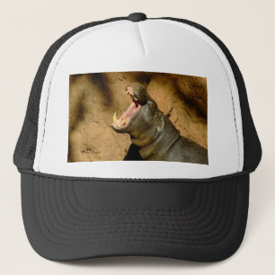 Gorra De Camionero hipopótamo hambriento