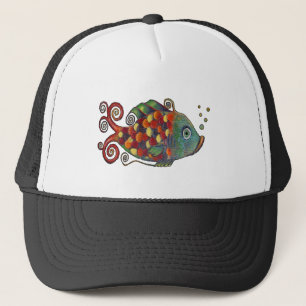 Gorra De Camionero Hippie artsy Guay de los pescados caprichosos