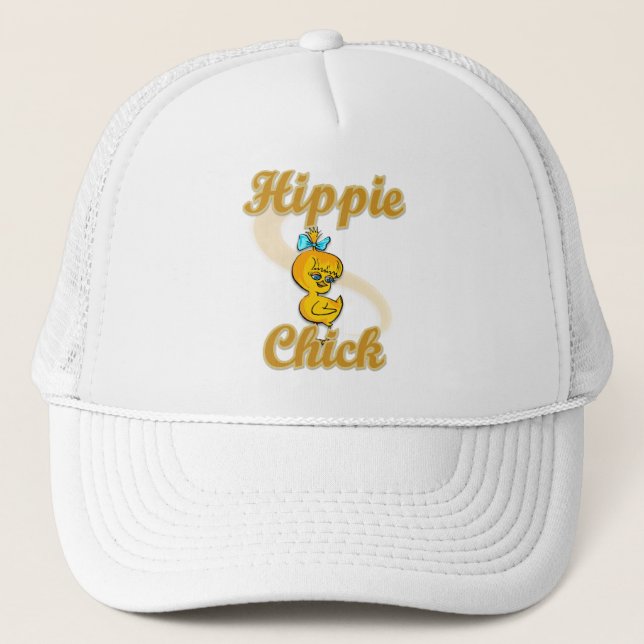 Gorra De Camionero Hippie Chick (Anverso)