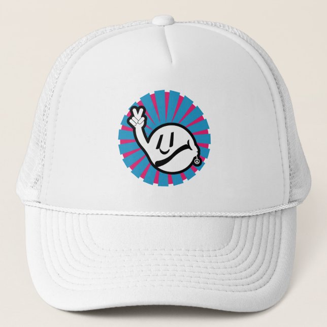 Gorra De Camionero HIPPIE ICON flowers 2023 BY MASANSER (Anverso)