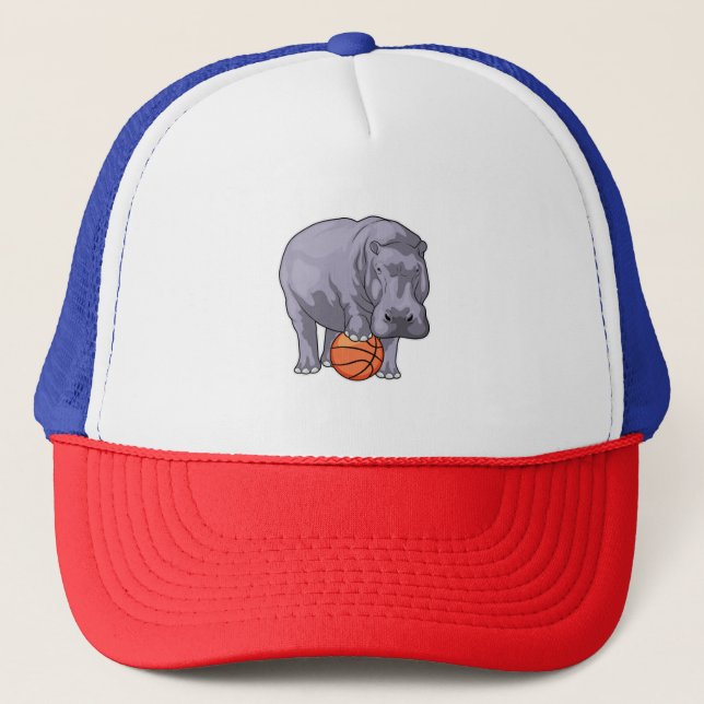 Gorra De Camionero Hippo Baloncesto Baloncesto (Anverso)