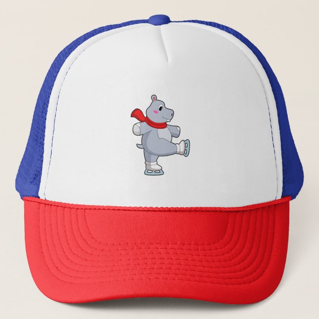 Gorra De Camionero Hippo Patinaje sobre hielo (Anverso)