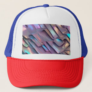 Gorra De Camionero Hiridiscente futurista/holográfico abstracto