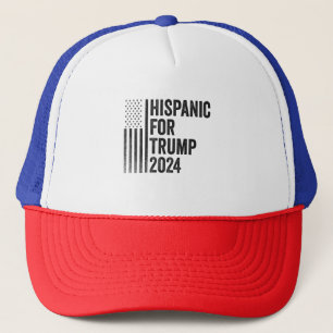 Gorra De Camionero Hispano Por La Bandera Patriótica Estadounidense D