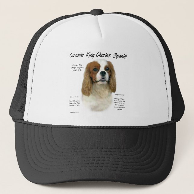 Gorra De Camionero Historia de Cavalier King Charles Spaniel (Blenhei (Anverso)