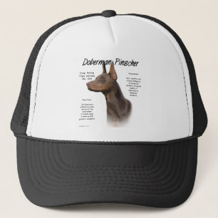 Gorra De Camionero Historia de Doberman Rojo