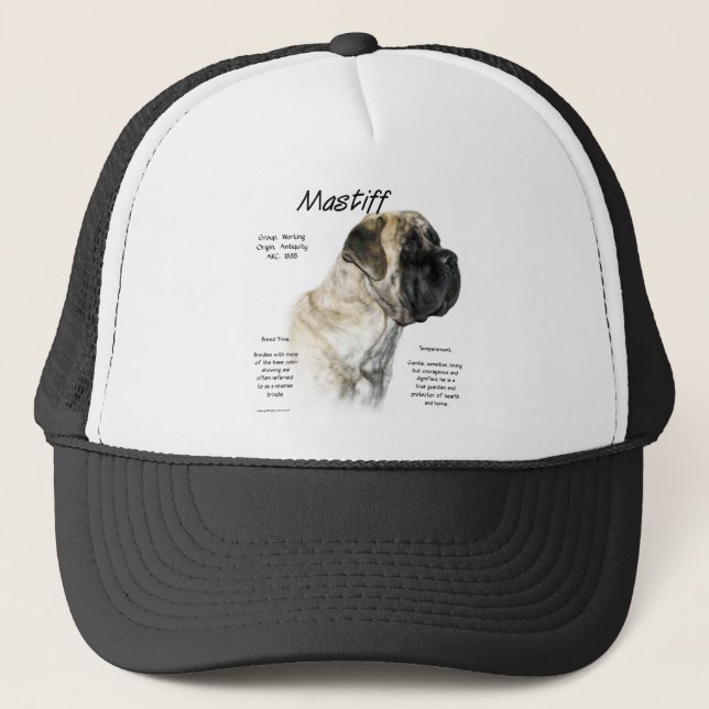 Gorra De Camionero Historial de mastiff inversa (Anverso)
