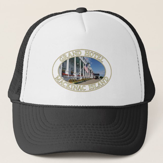 Gorra De Camionero Histórico Grand Hotel en la isla Mackinac, Michiga (Anverso)