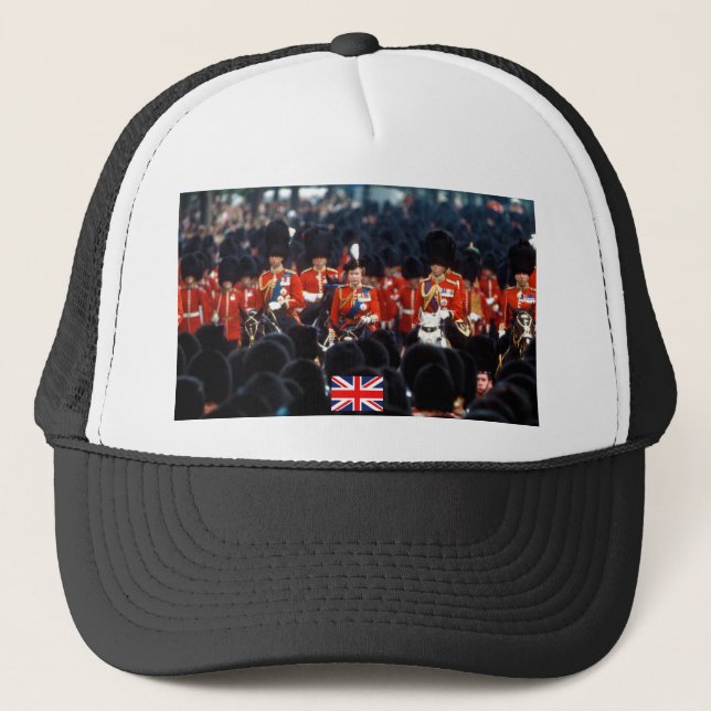 Gorra De Camionero HM La Reina Isabel II Príncipe Felipe Londres (Anverso)