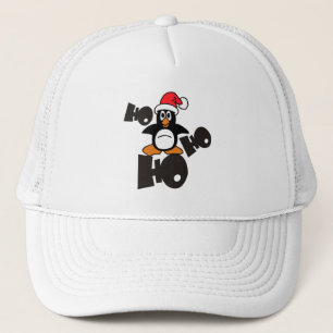 Gorra De Camionero Ho Ho Ho - Penguin - Feliz Navidad