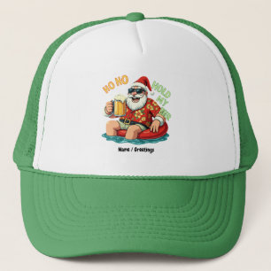 Gorra De Camionero Ho Ho Hold My Beer Funny Bebiendo Navidades Santa