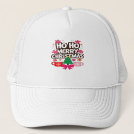 Gorra De Camionero Ho Ho Merry Christmas – Cozy Holiday Vibes
