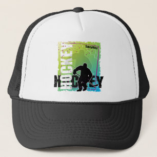Gorra De Camionero Hockey abstracto (macho)