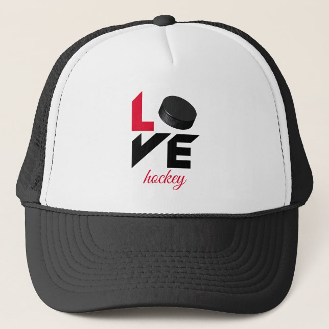 Gorra De Camionero Hockey de amor (Anverso)
