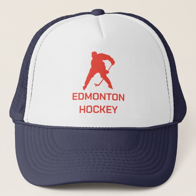 Gorra De Camionero Hockey Edmonton inspirado en la cosecha (Anverso)