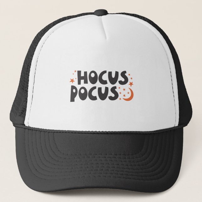 Gorra De Camionero Hocus Pocus cat pumpkin halloween spooky (Anverso)