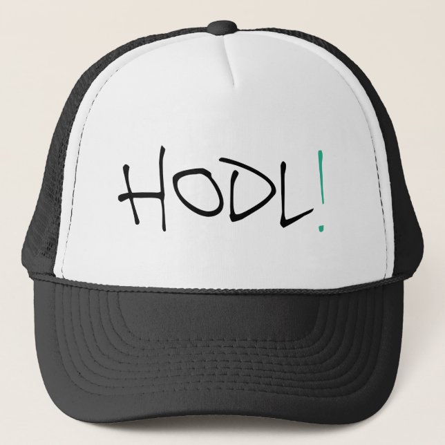 GORRA DE CAMIONERO ¡HODL! (Anverso)