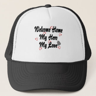 Gorra De Camionero Hogar agradable mi héroe mi amor