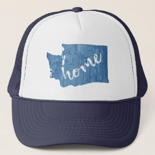 Gorra De Camionero Hogar de grano de madera del estado de Washington