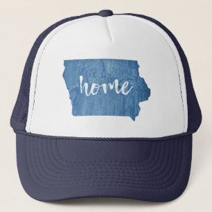 Gorra De Camionero Hogar de Iowa Grano de Madera