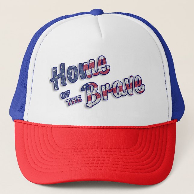 Gorra De Camionero Hogar del valiente (Anverso)