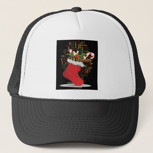 Gorra De Camionero ¡HoHoHo! Feliz regalo de Navidad y un feliz año nu (Anverso)