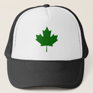 Gorra De Camionero Hoja de arce DkTransp verde los regalos de Zazzle