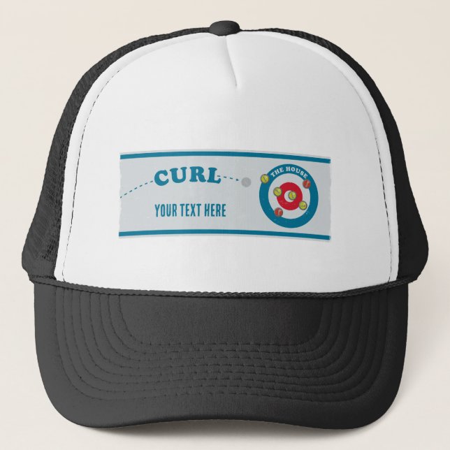 Gorra De Camionero Hoja de curado Piedras de curvo (Anverso)