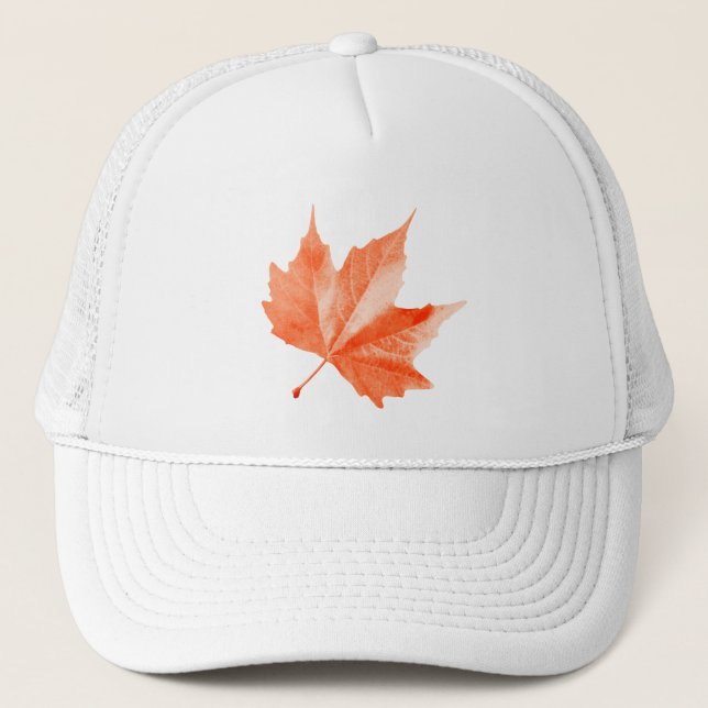 Gorra De Camionero Hoja de otoño de arce (Anverso)