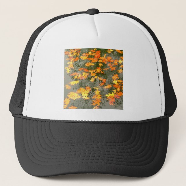 Gorra De Camionero hojas caídas en lluvia (Anverso)