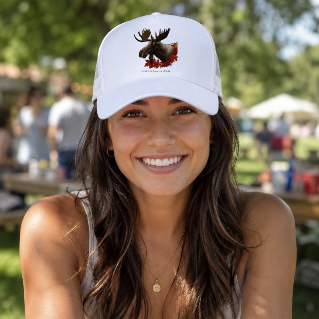 Gorra De Camionero Hojas de Arce Rojo de Alce (Subido por el creador)