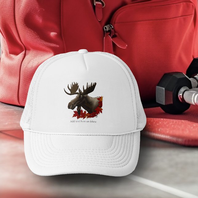 Gorra De Camionero Hojas de Arce Rojo de Alce (Subido por el creador)