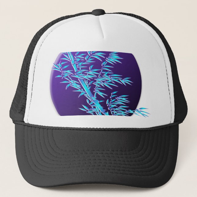 Gorra De Camionero hojas de bambú redondeadas (Anverso)