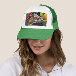 Gorra De Camionero Hojas de lagarto y color
