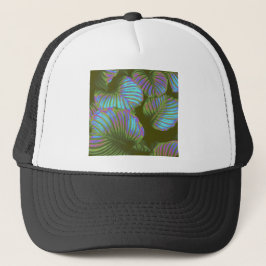 Gorra De Camionero Hojas tropicales de arcoiris