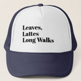 Gorra De Camionero Hojas, últimas y largas caminatas
