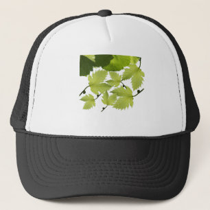 Gorra De Camionero Hojas verdes de vid de uva