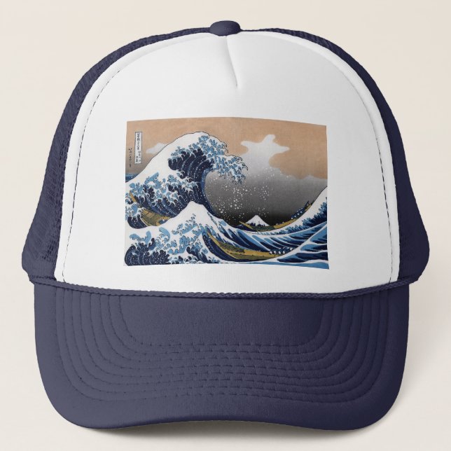 Gorra De Camionero Hokusai, "La gran ola de Kanagawa" (Anverso)