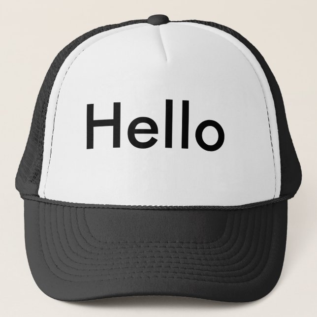 Gorra De Camionero Hola (Anverso)