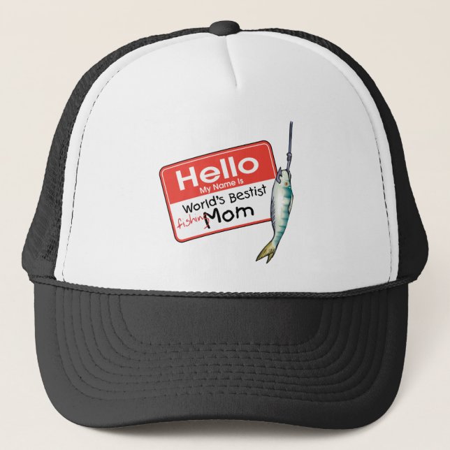 Gorra De Camionero Hola a mamá pescadora (Anverso)