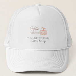 Gorra De Camionero Hola Artesanal Café de Calabaza Marca de Otoño