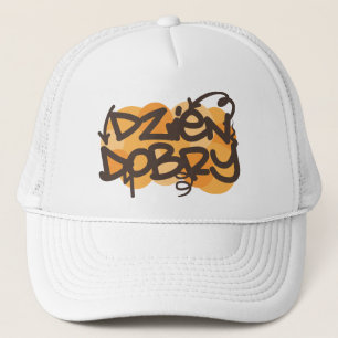 Gorra De Camionero Hola en estilo polaco de la pintada