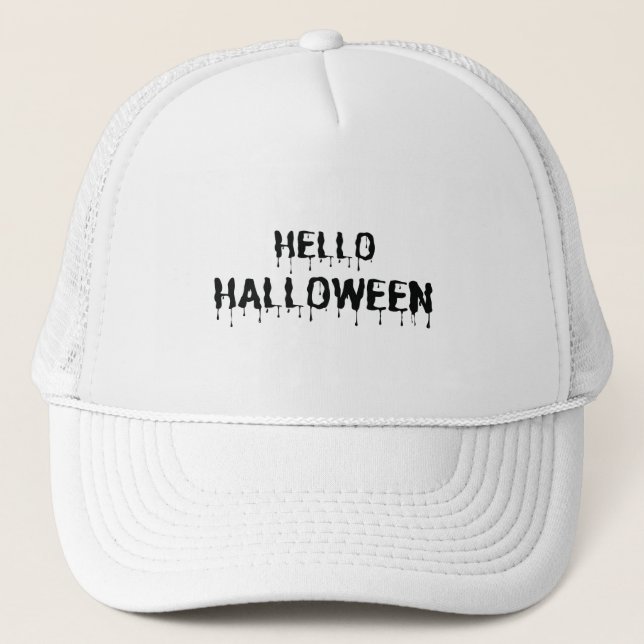 Gorra De Camionero hola Halloween (Anverso)