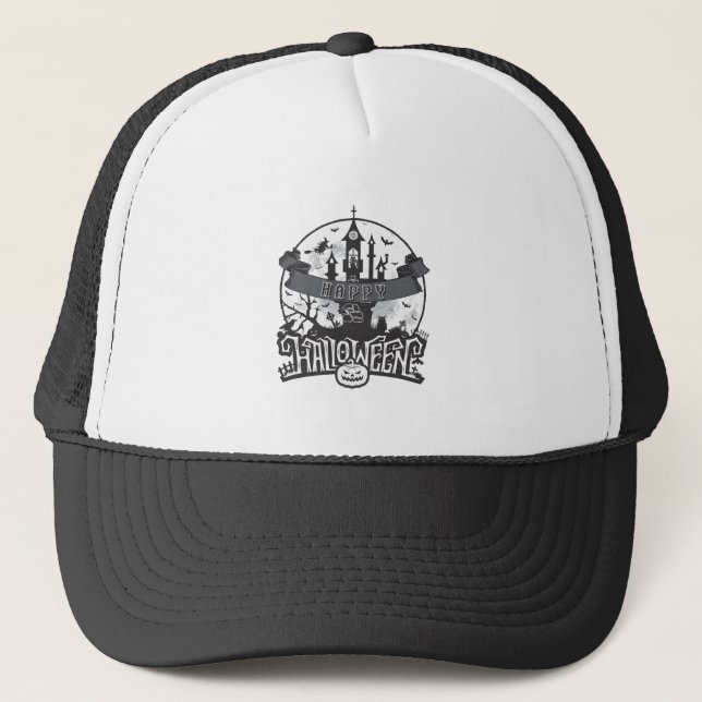 Gorra De Camionero Hola Halloween - Fiesta de Halloween (Anverso)