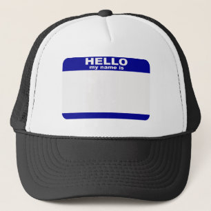 Gorra De Camionero Hola, mi nombre es…