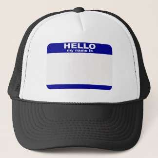 Gorra De Camionero Hola, mi nombre es…