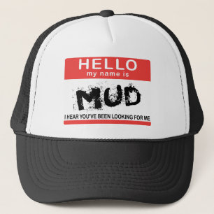 Gorra De Camionero Hola mi nombre es fango
