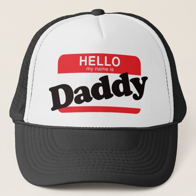 Gorra De Camionero Hola mi nombre es papá (Anverso)