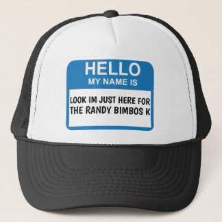 GORRA DE CAMIONERO HOLA MI NOMBRE ES: PARA RANDY BIMBOS K